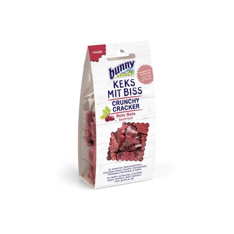 Crunchy Cracker Betterave 50g, Friandise naturelle pour rongeur et lapin