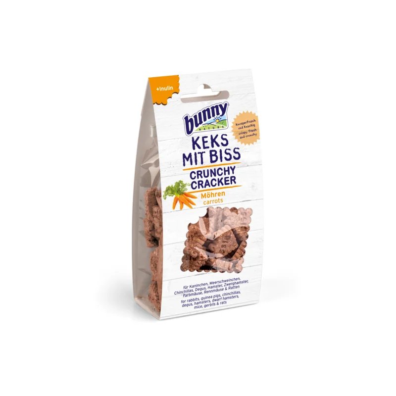 Crunchy Cracker Carotte 50g, Friandise naturelle pour rongeur et lapin