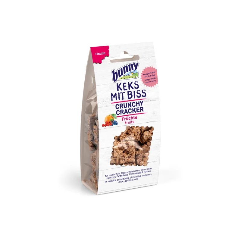 Crunchy Cracker Fruits 50g, Friandise naturelle pour rongeur et lapin