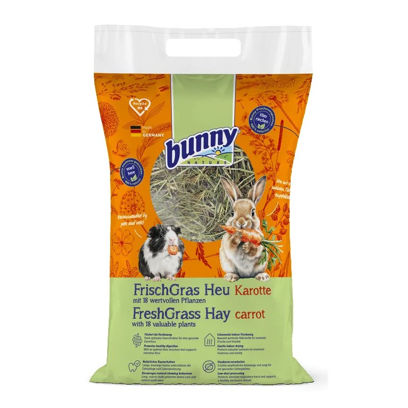 Foin FreshGrass Carotte 500G