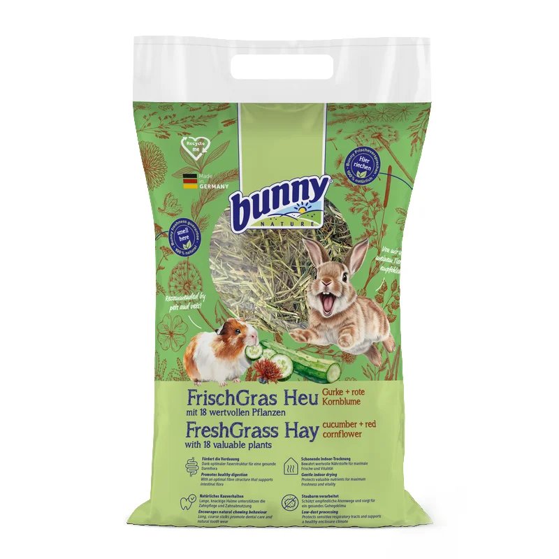 Foin FreshGrass Concombre & Bleuet 500G