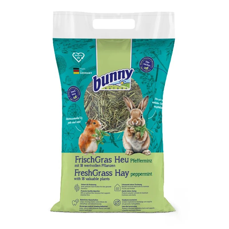 Foin FreshGrass Menthe poivrée 500G