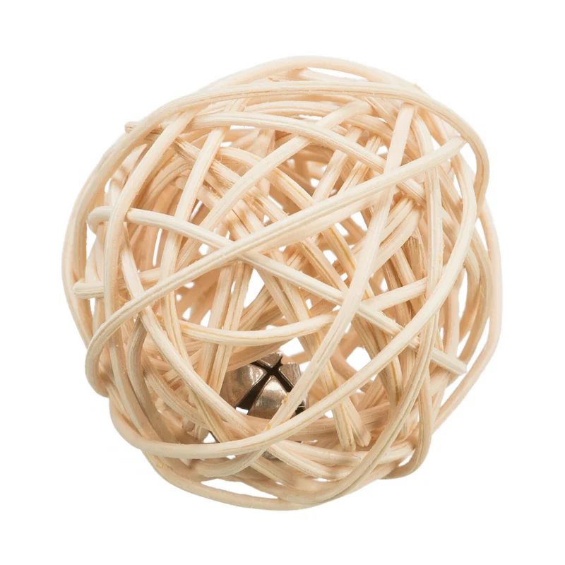 Balle en osier avec clochette — Jouets pour souris