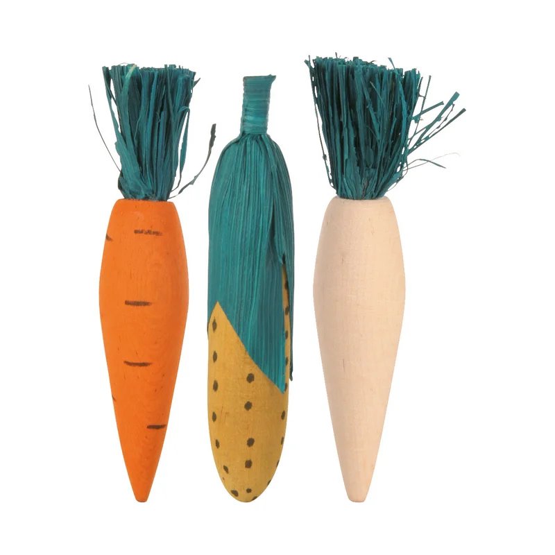Légumes en bois — Jouets pour hamster