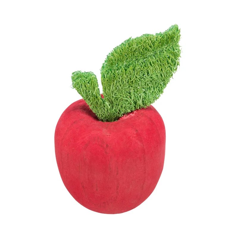 Pomme en bois et luffa
