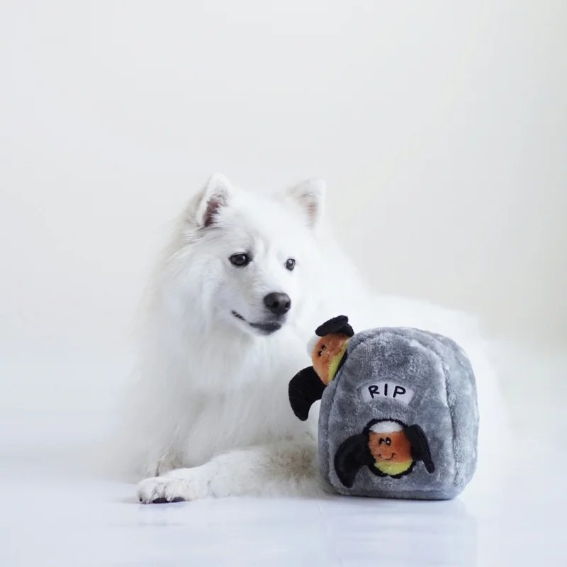 Peluche de fouille Burrow Pierre Tombale — Enrichissement pour chien, photo 3 sur 6