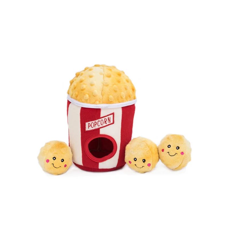 Peluche de fouille Burrow Popcorn — Enrichissement pour chien, photo 2 sur 3