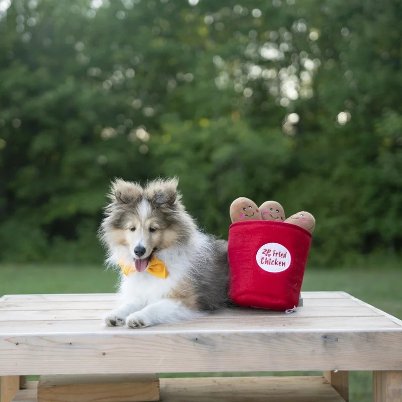 Peluche de fouille Burrow Poulet — Enrichissement pour chien, photo 2 sur 3