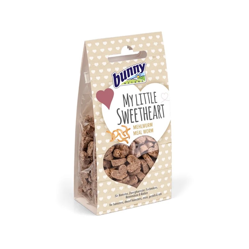My Little Sweetheart Vers de farine 30g, Friandise naturelle pour rongeur omnivore — Friandises pour cochon-dinde