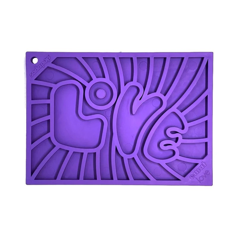 Tapis à lécher eMat Love — Enrichissement pour chien, photo 1 sur 2