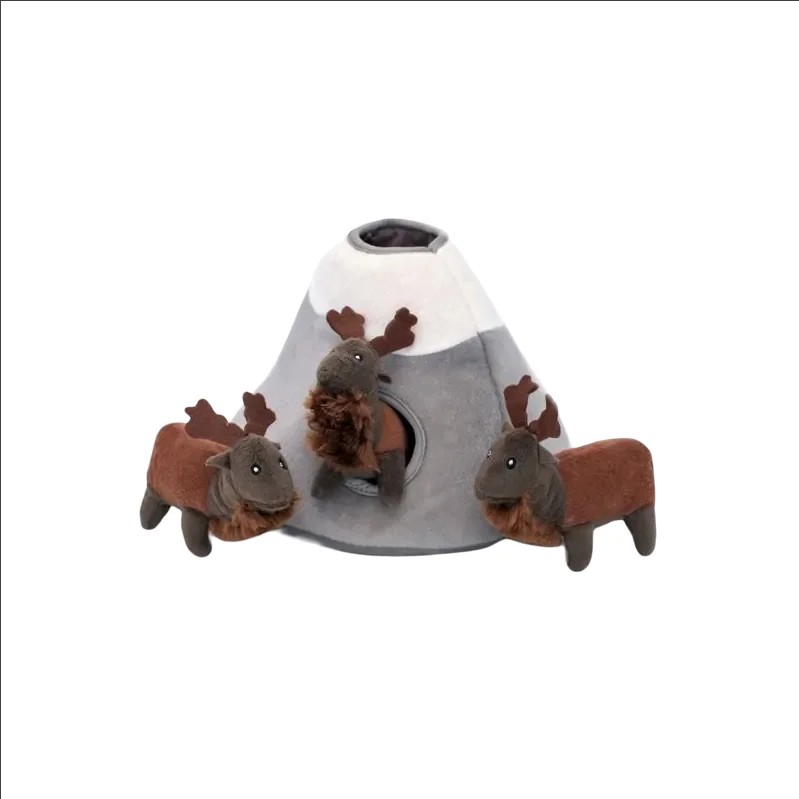 Peluche de fouille Burrow élan — Enrichissement pour chien