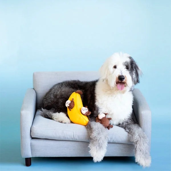 Peluche de fouille Burrow Singe — Jouets pour chien, photo 2 sur 2