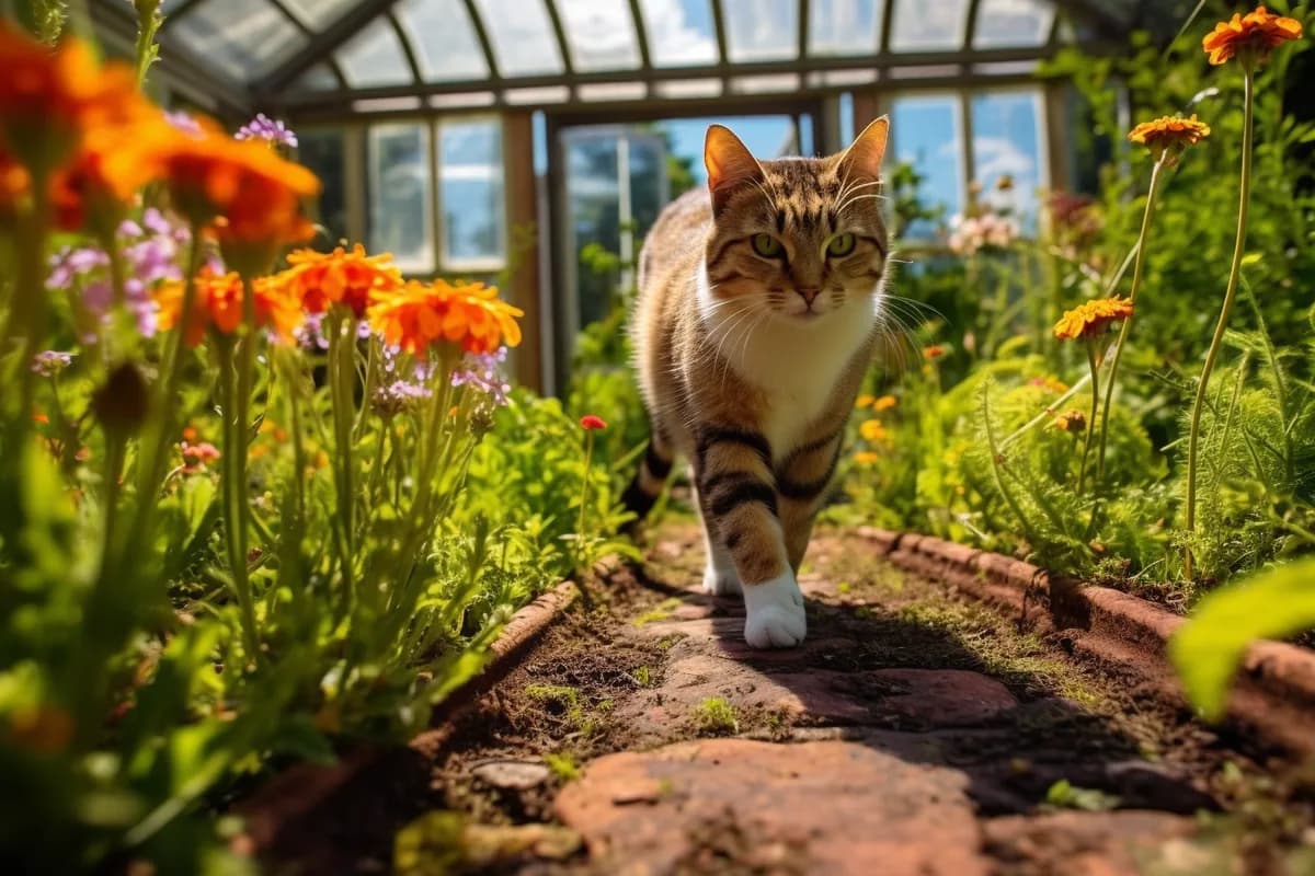 Chat avec friandises naturelles Zooptimal
