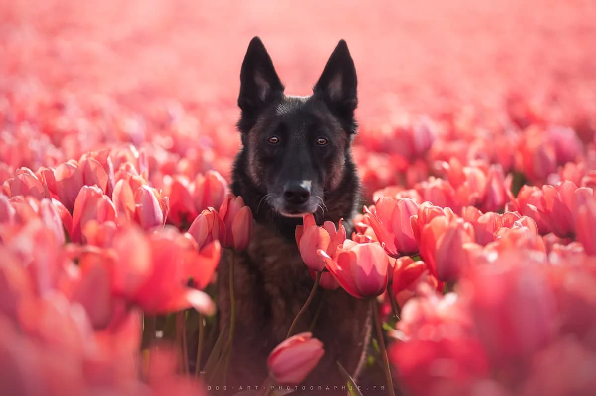 Chien avec bois de cerf — mastication naturelle Zooptimal