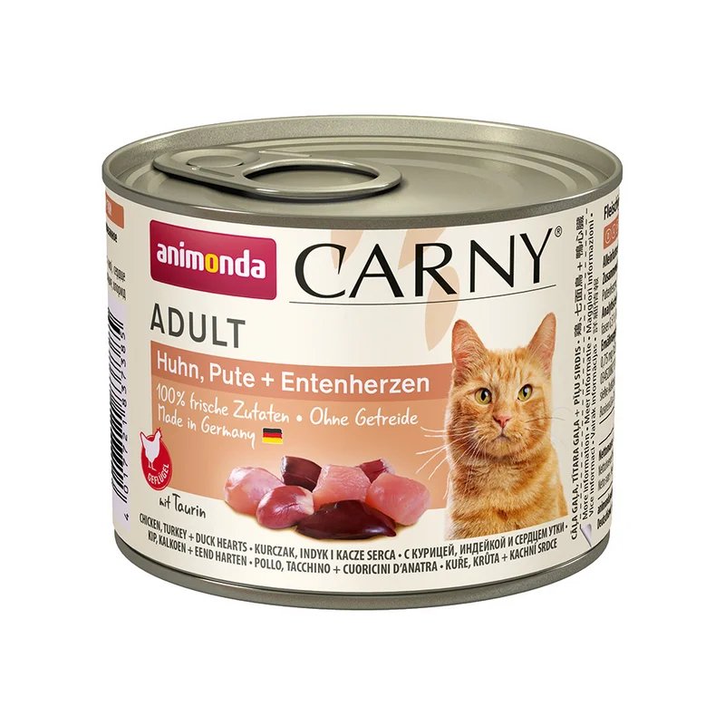 Pâtée pour chat Poulet, Dinde et Coeur de Canard — Alimentation pour chat