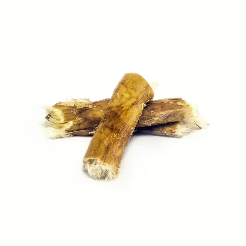 Peau de lapin avec poils — Mastication pour chien