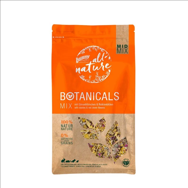 Botanicals Marguerite & Trèfle 120g, Friandise naturelle pour rongeur et lapin