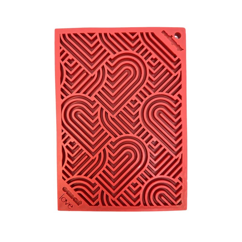 Tapis à lécher eMat Cœur — S — Enrichissement pour chien