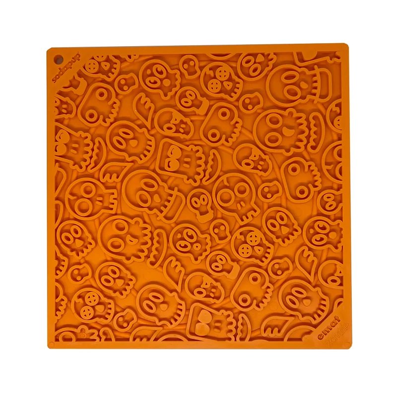Tapis à lécher eMat Zombie — Orange — Enrichissement pour chien
