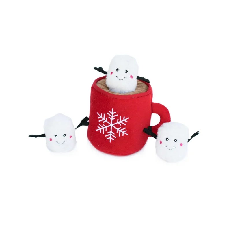 Peluche de fouille Burrow Chocolat Chaud — Enrichissement pour chien