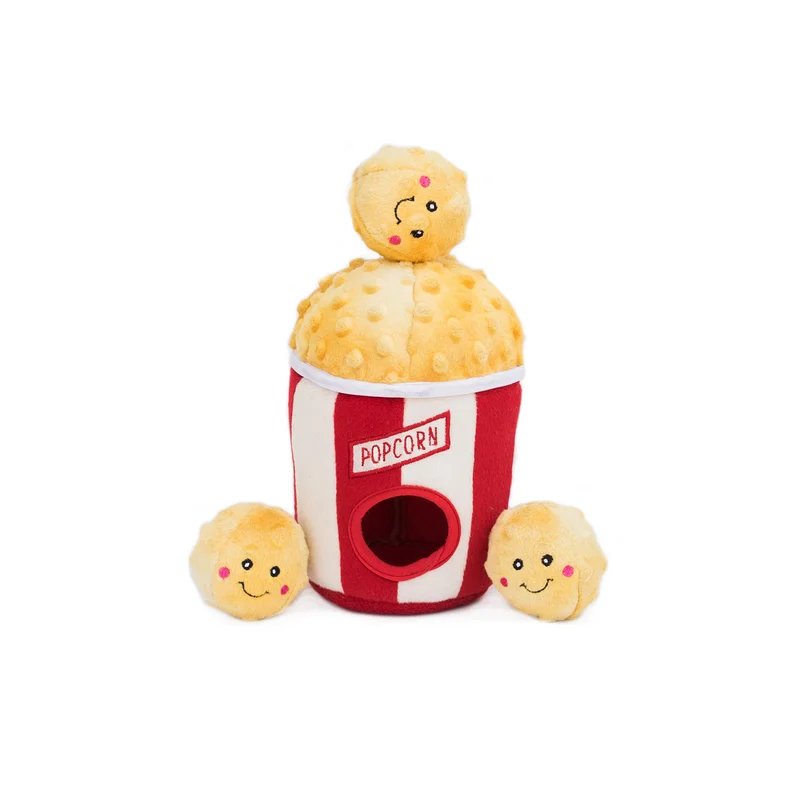 Peluche de fouille Burrow Popcorn — Enrichissement pour chien