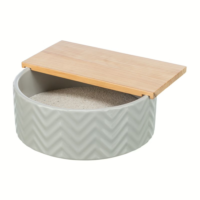Bac à sable céramique et bois — Accessoires pour gerbille, photo 6 sur 6